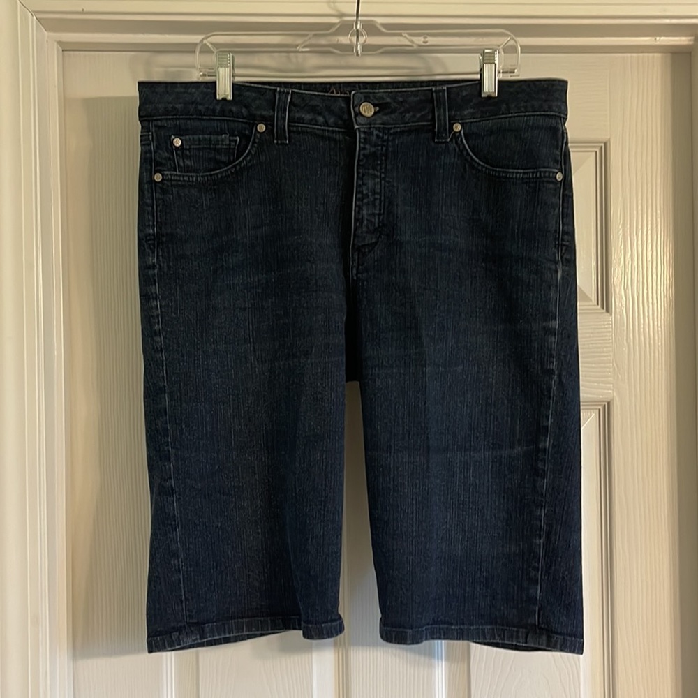 Miraclebody Dark Wash Denim Shorts